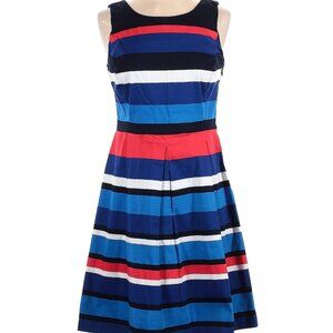 Tommy Hilfiger Dress, Sleeveless, Blue, Red, White stiped print, Size 2
